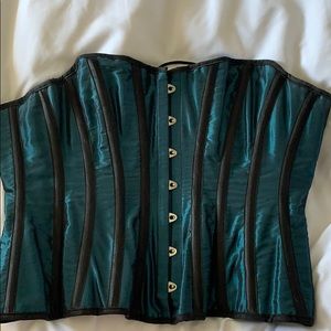 Beautiful teal corset.